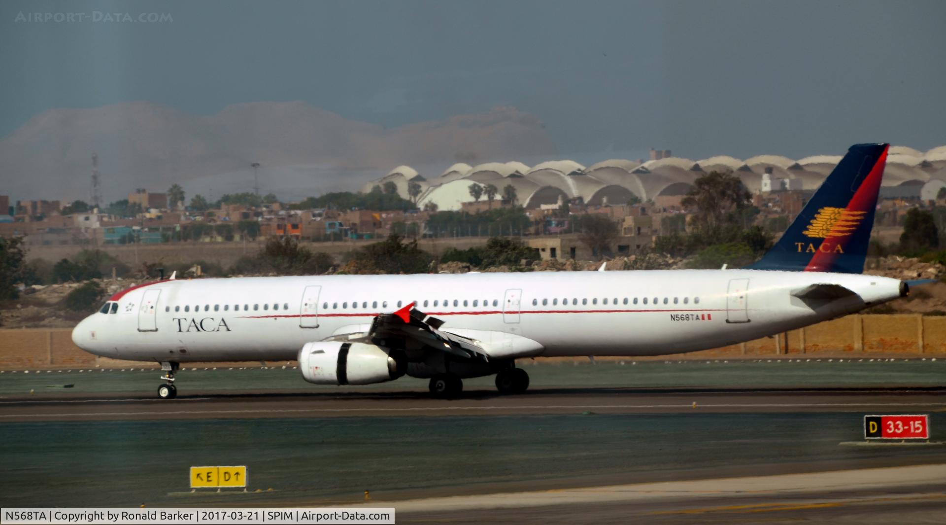 N568TA, 2006 Airbus A321-231 C/N 2687, Landing Lima