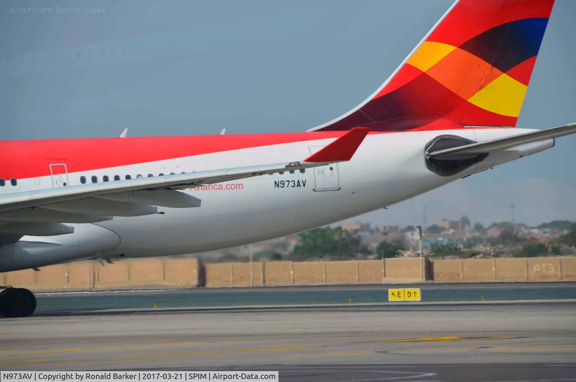N973AV, 2009 Airbus A330-243 C/N 1073, Taxi Lima