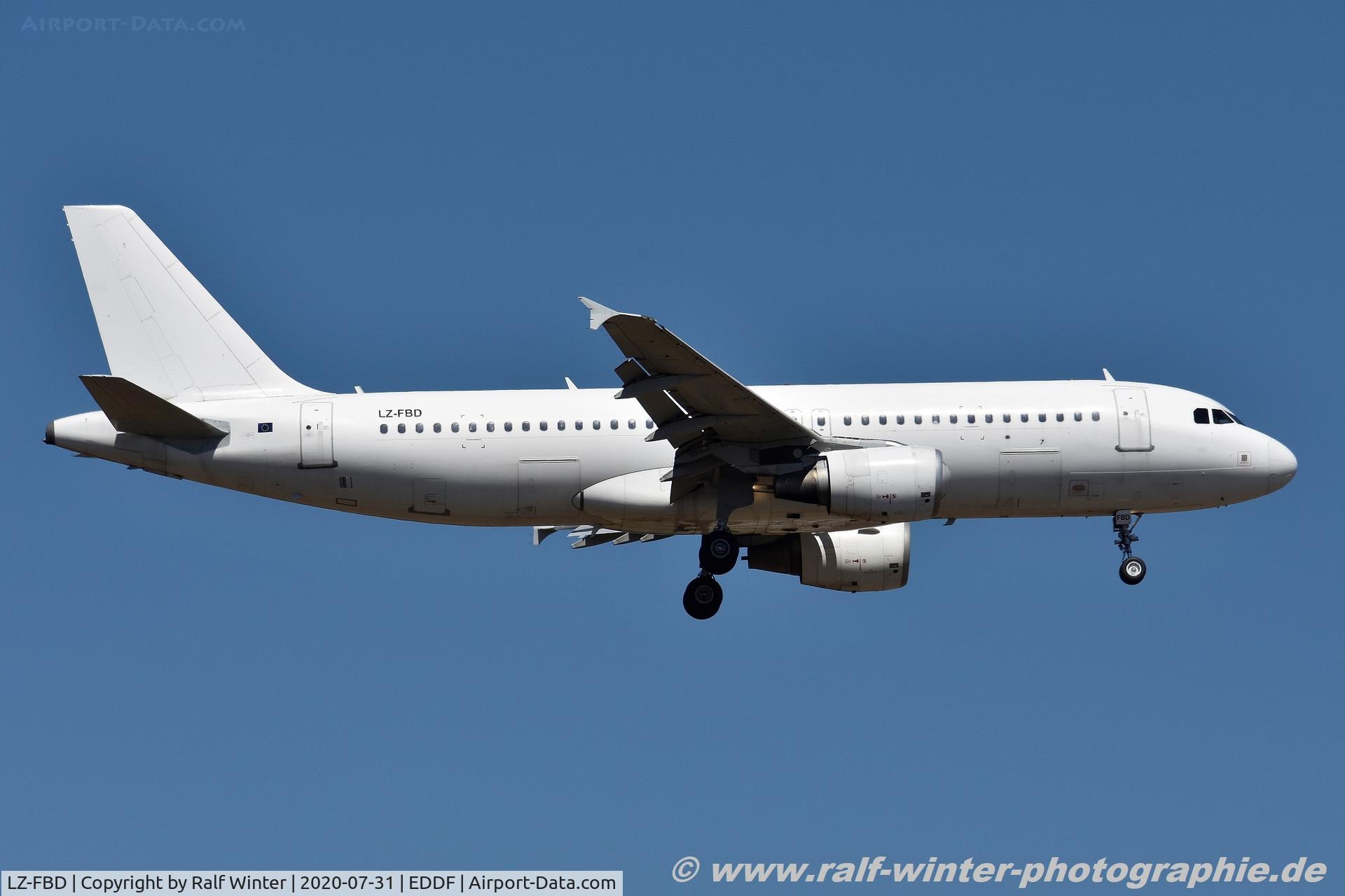 LZ-FBD, 2005 Airbus A320-214 C/N 2596, Airbus A320-214 - FB LZB Bulgaria Air - 2596 - LZ-FBD - 31.07.2020 - FRA