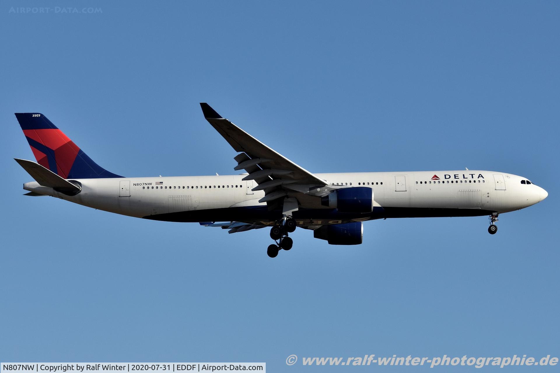 N807NW, 2004 Airbus A330-323 C/N 0588, Airbus A330-323 - DL DAL Delta Air Lines - 588 - N807NW - 31.07.2020 - FRA