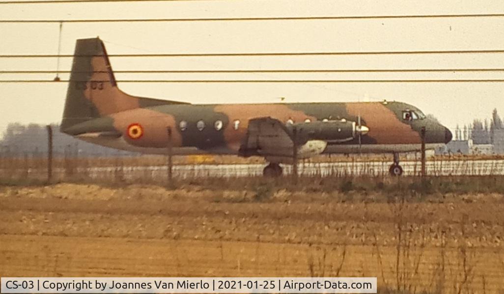 CS-03, 1976 Hawker Siddeley HS.748 Series 2A C/N 1743, Scan from slide