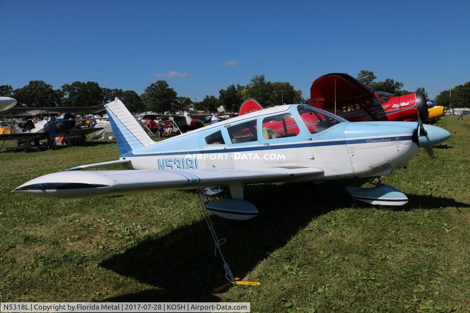 N5318L, 1968 Piper PA-28-180 C/N 28-4620, EAA OSH 2017