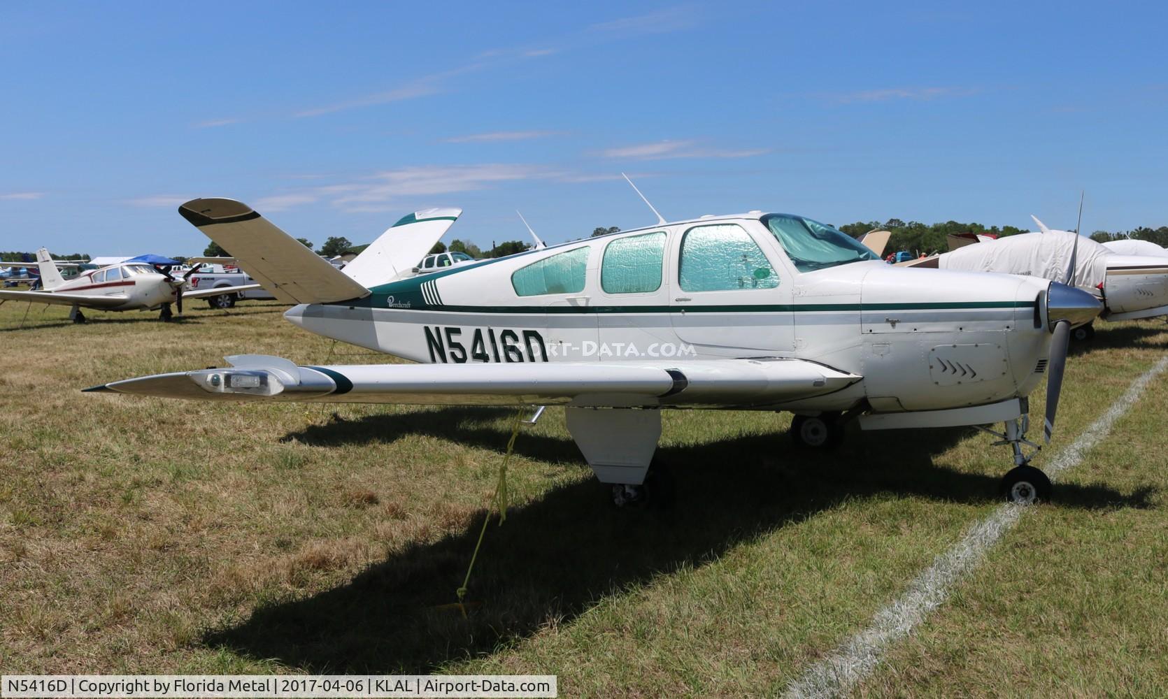 N5416D, 1957 Beech H35 Bonanza C/N D-4926, SNF LAL 2017