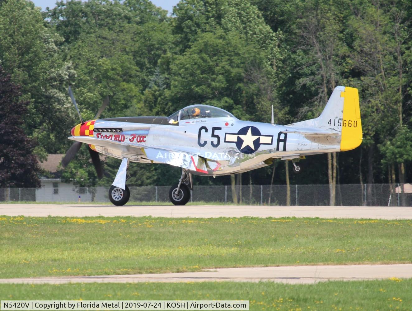 N5420V, 1944 North American/aero Classics P-51D C/N 44-74202, EAA OSH 2019