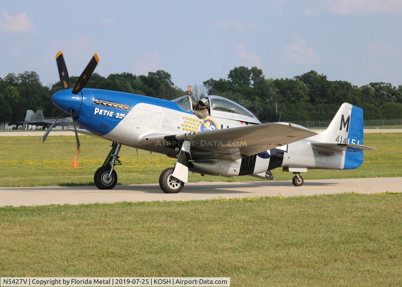 N5427V, 1944 North American F-51D Mustang C/N 44-72942, EAA OSH 2019