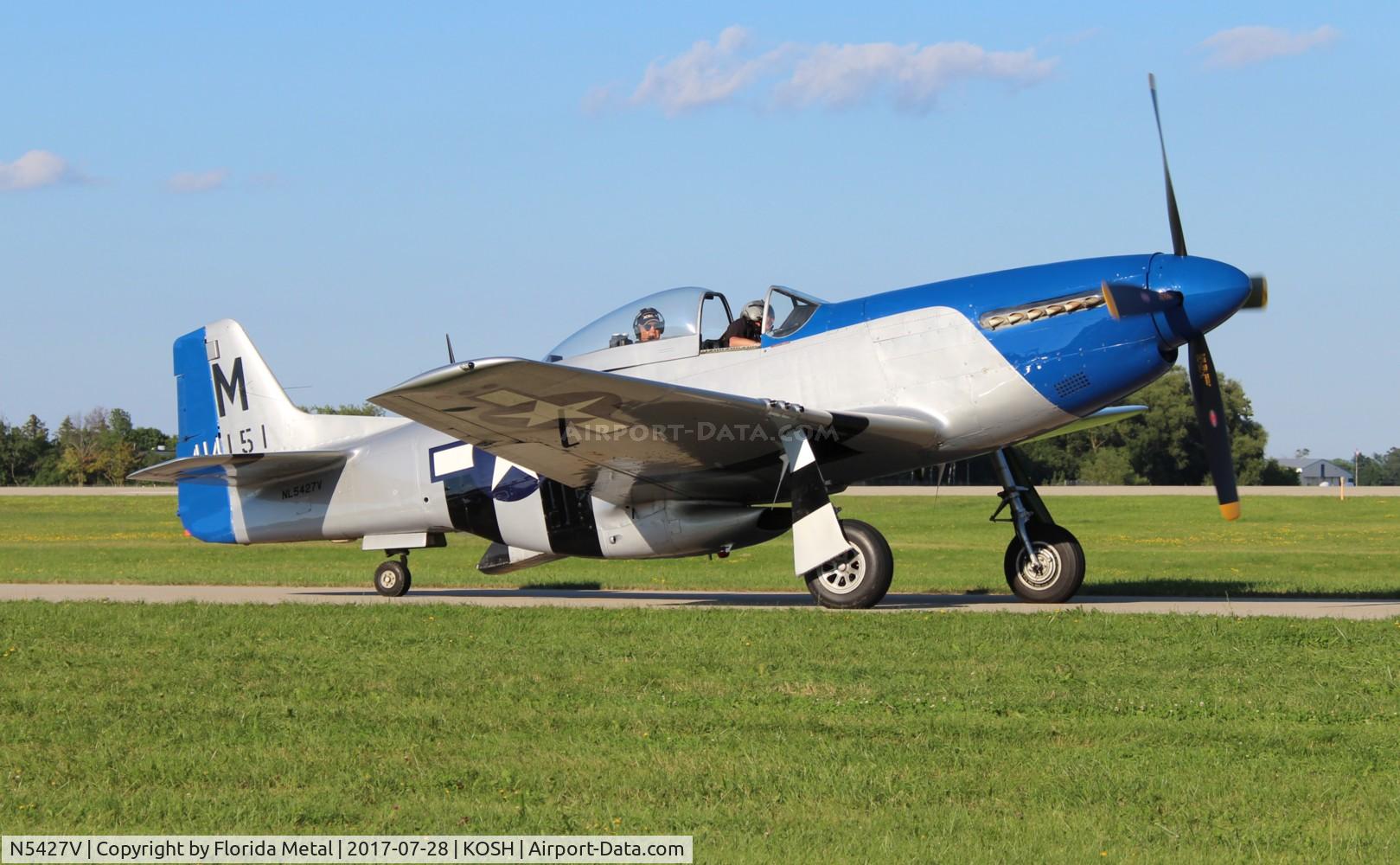 N5427V, 1944 North American F-51D Mustang C/N 44-72942, EAA OSH 2017