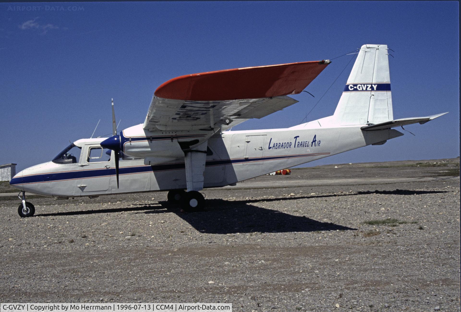 C-GVZY, 1976 Britten-Norman BN-2A-21 Islander C/N 513, taken in Port au Choix, CCM4.