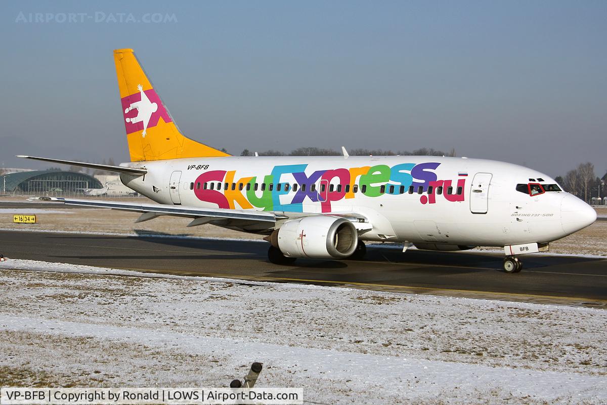 VP-BFB, 2018 Boeing 737-8LJ C/N 41219, at salzburg