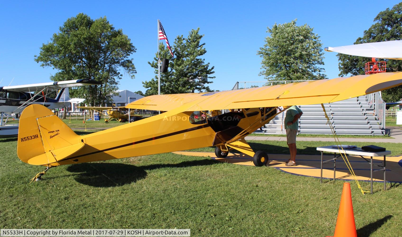 N5533H, 1949 Piper PA-11 Cub Special C/N 11-1036, EAA OSH 2017