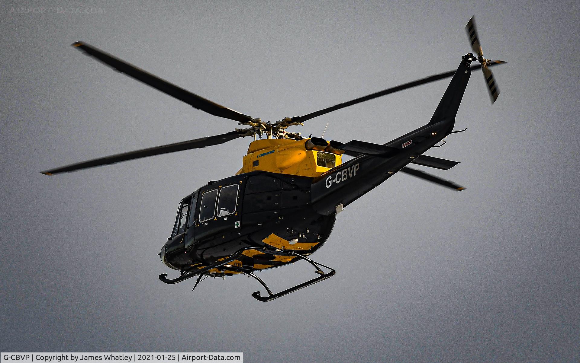 G-CBVP, 2002 Bell 412EP Griffin HT1 C/N 36301, On exercises Salisbury Plain.