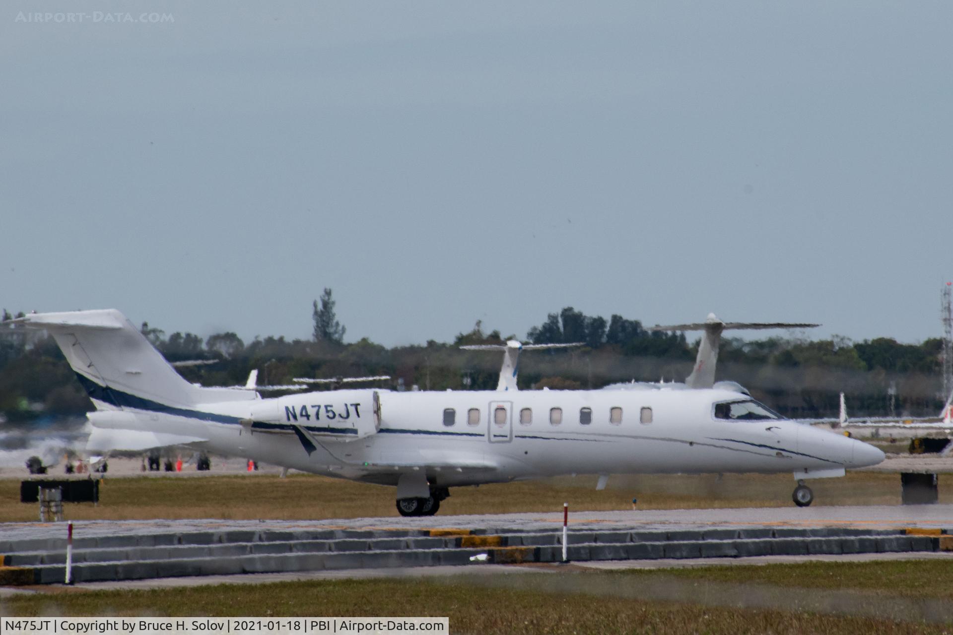 N475JT, 2013 Learjet 45 C/N 473, ready for departure from PBI