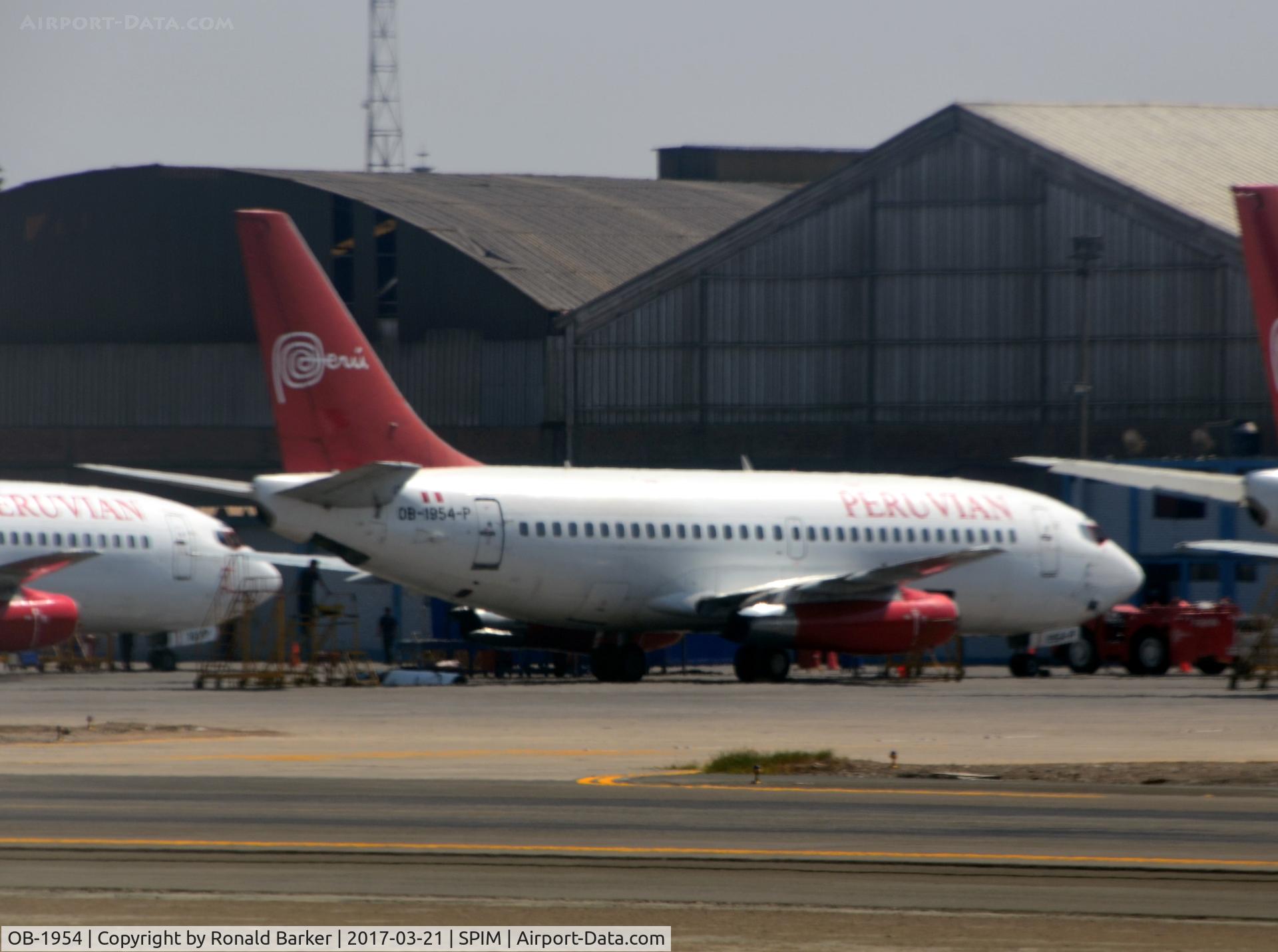 OB-1954, 1984 Boeing 737-247 C/N 23188, Parked Lima