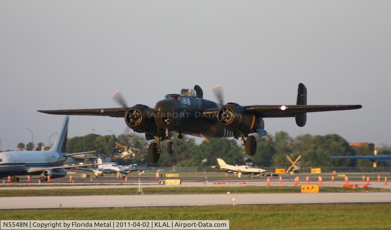 N5548N, 1943 North American B-25H Mitchell C/N 98-21107, SNF LAL 2011