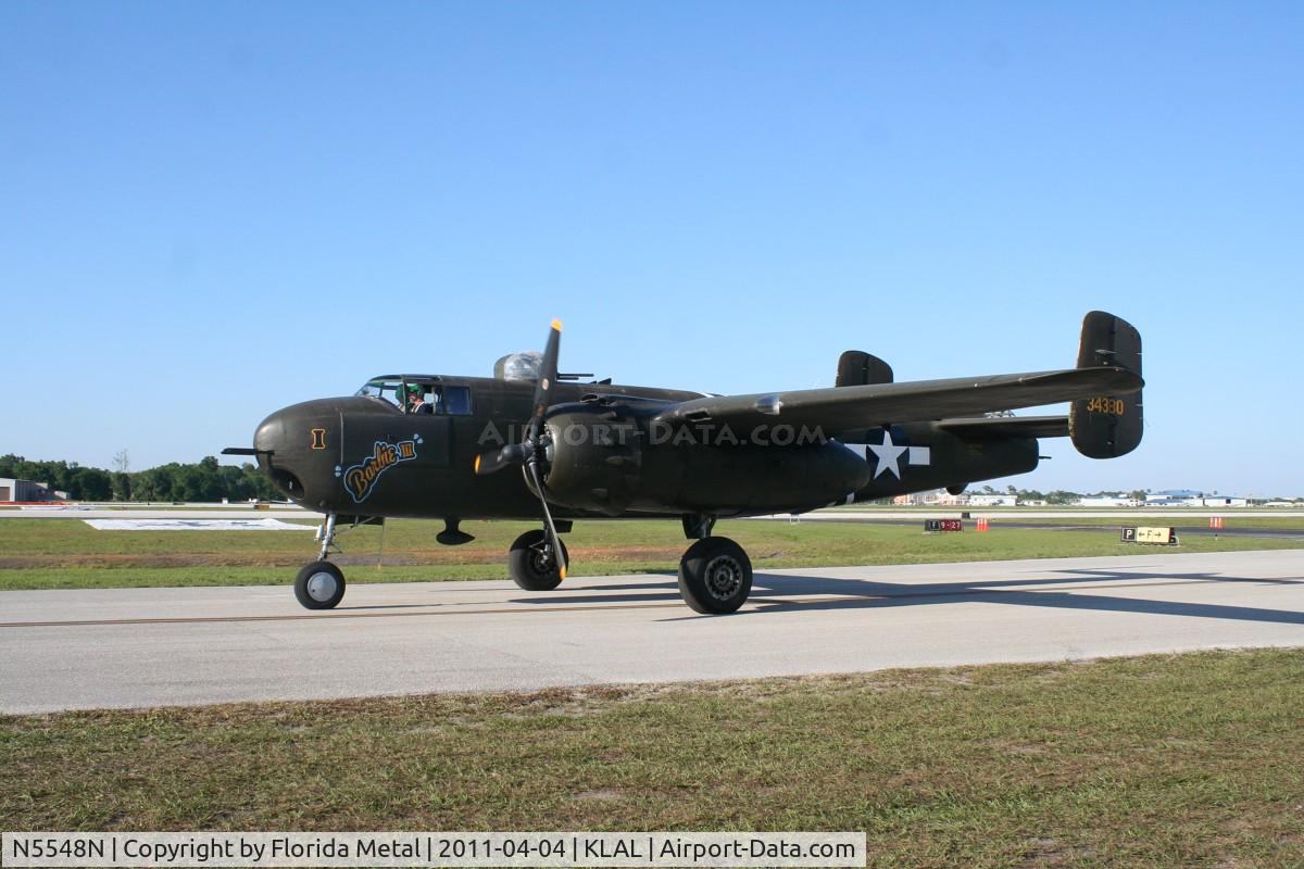 N5548N, 1943 North American B-25H Mitchell C/N 98-21107, SNF LAL 2011