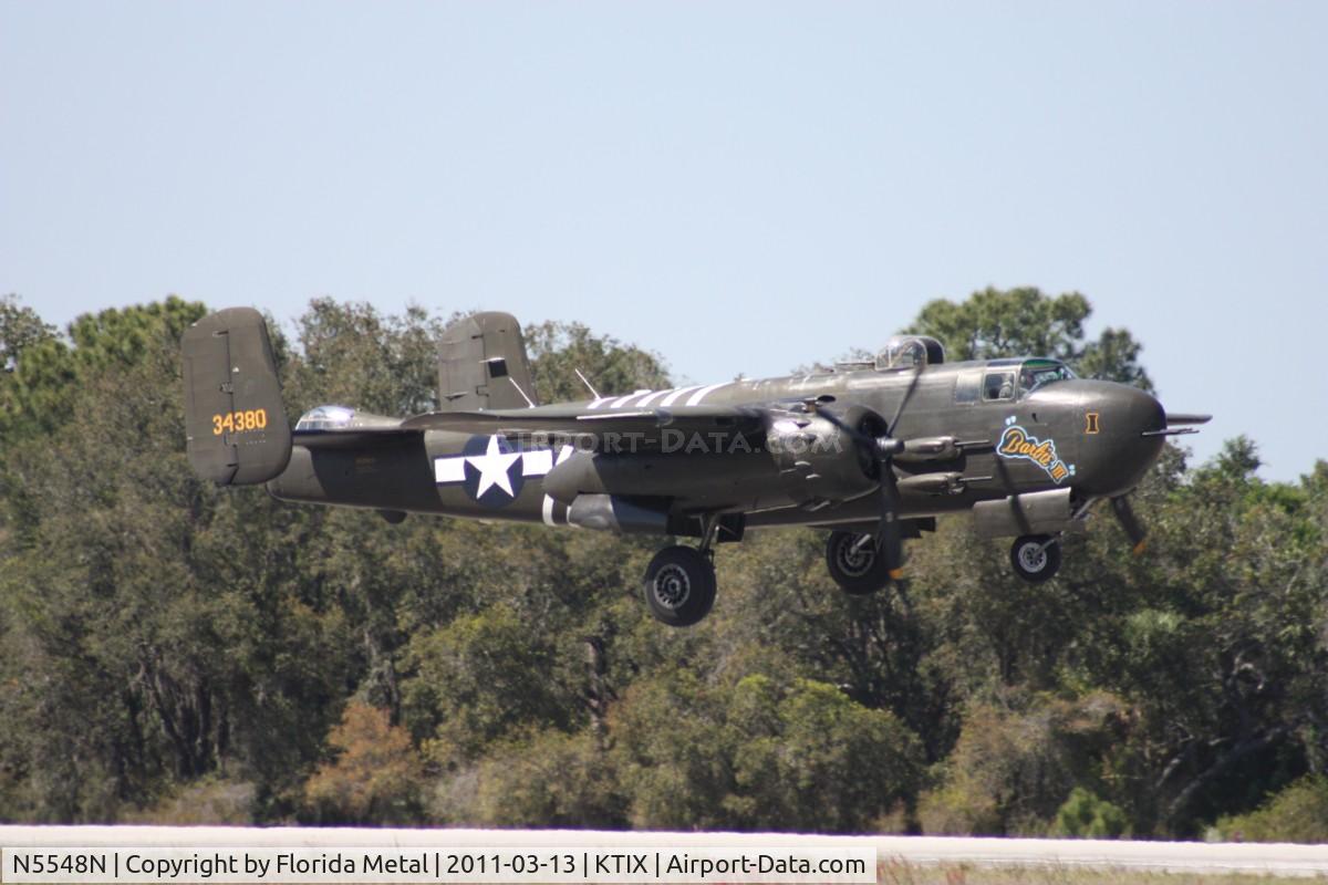 N5548N, 1943 North American B-25H Mitchell C/N 98-21107, TICO 2011