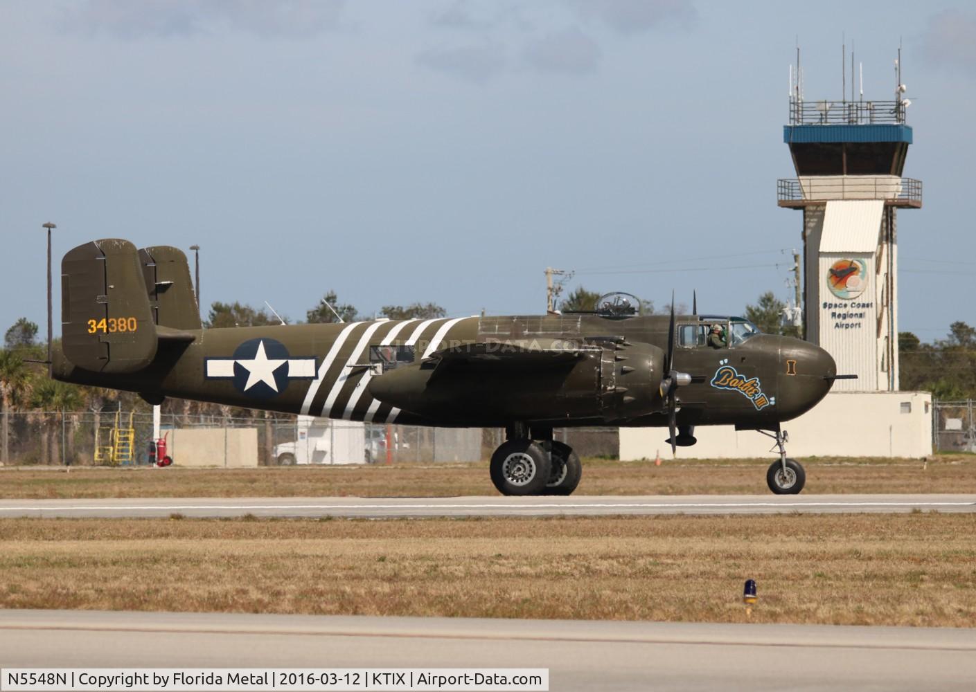N5548N, 1943 North American B-25H Mitchell C/N 98-21107, TICO 2016