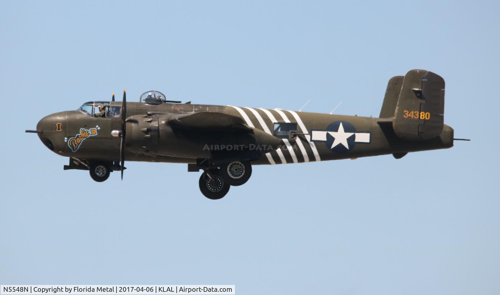 N5548N, 1943 North American B-25H Mitchell C/N 98-21107, SNF LAL 2017