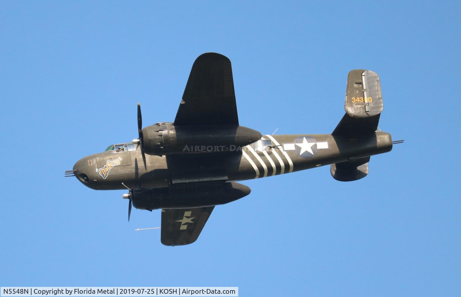 N5548N, 1943 North American B-25H Mitchell C/N 98-21107, EAA OSH 2019
