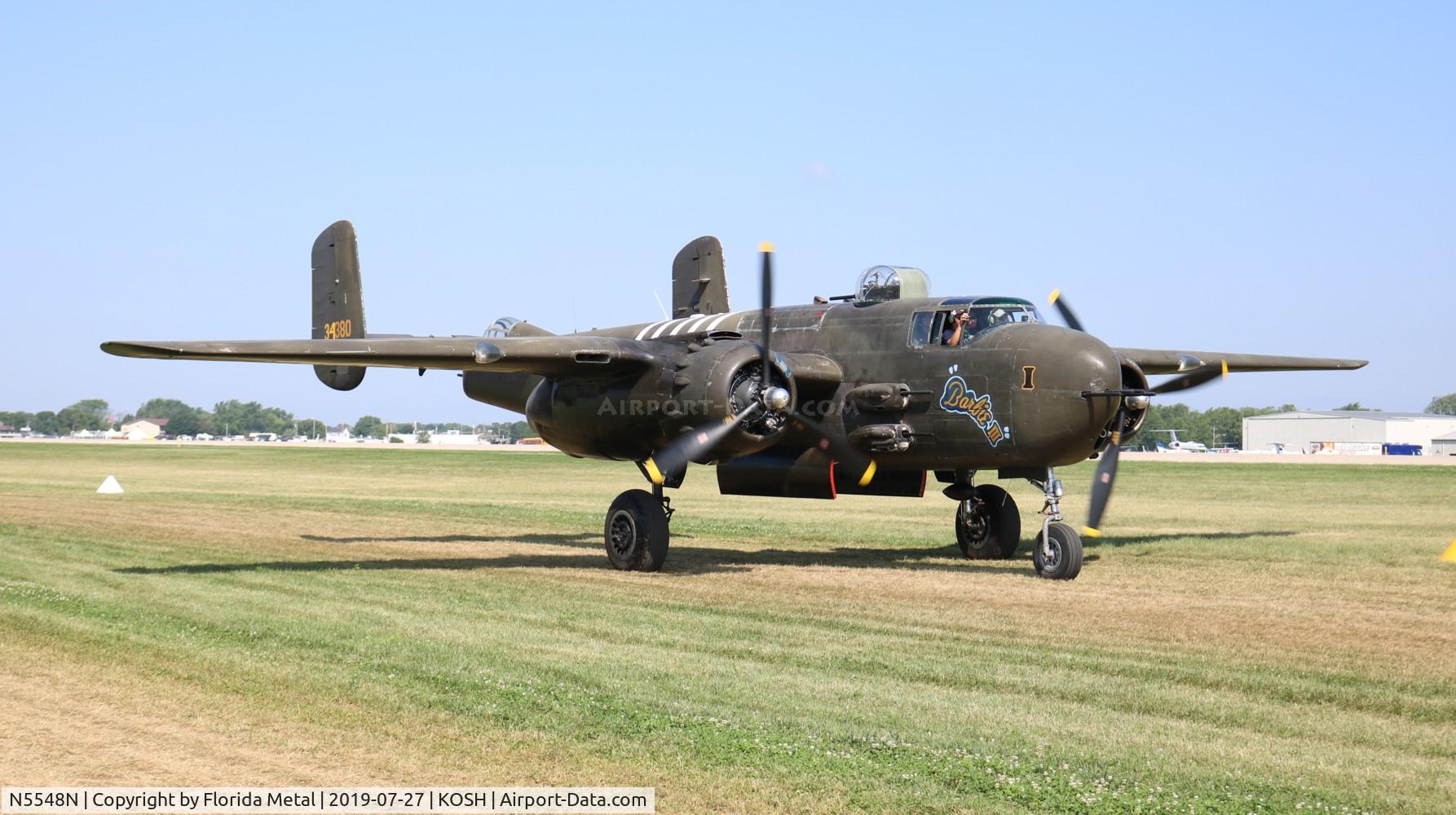 N5548N, 1943 North American B-25H Mitchell C/N 98-21107, EAA OSH 2019