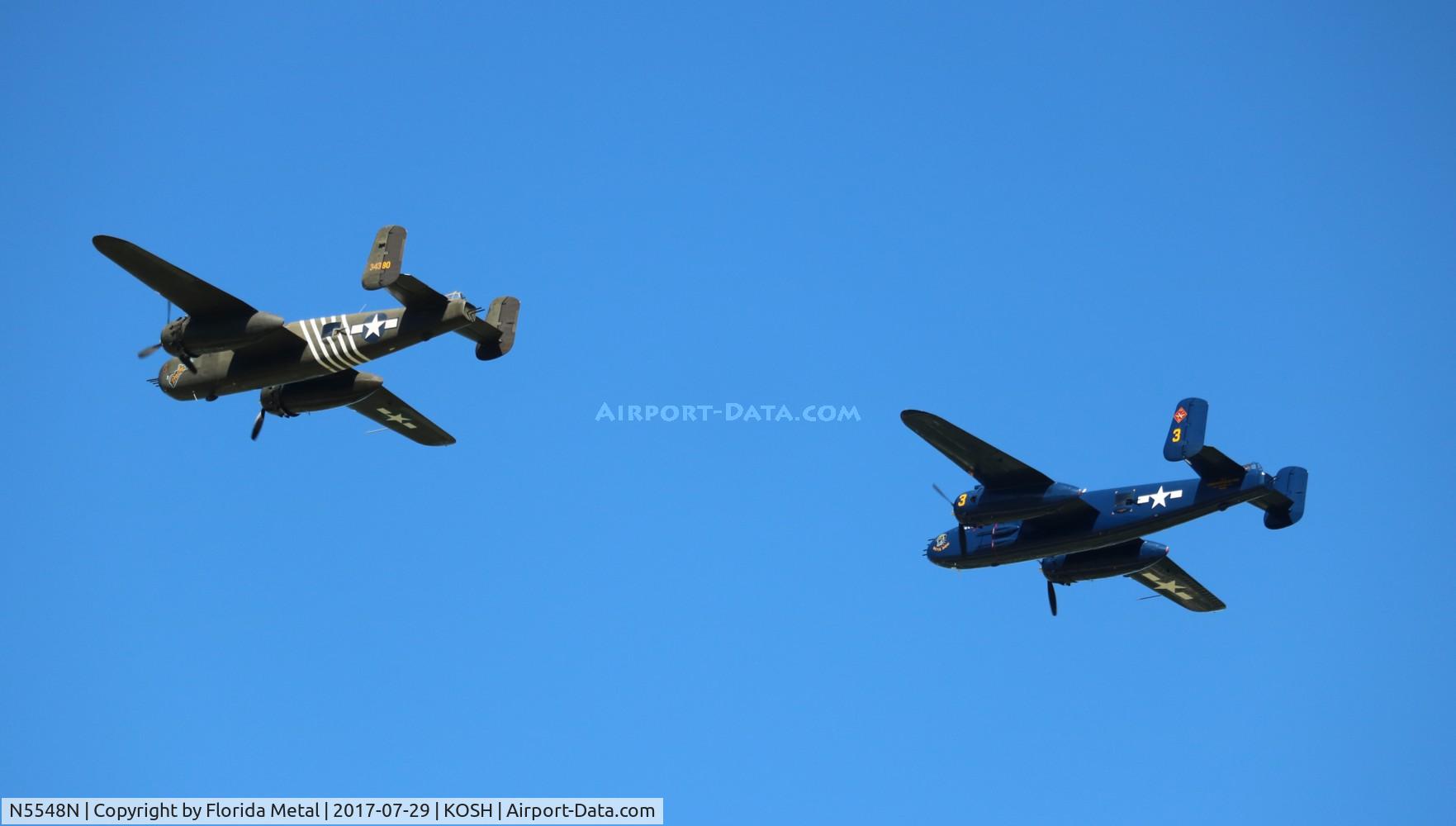 N5548N, 1943 North American B-25H Mitchell C/N 98-21107, EAA OSH 2017