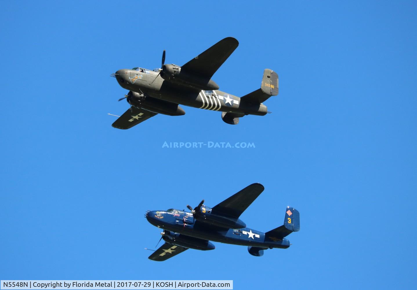 N5548N, 1943 North American B-25H Mitchell C/N 98-21107, EAA OSH 2017
