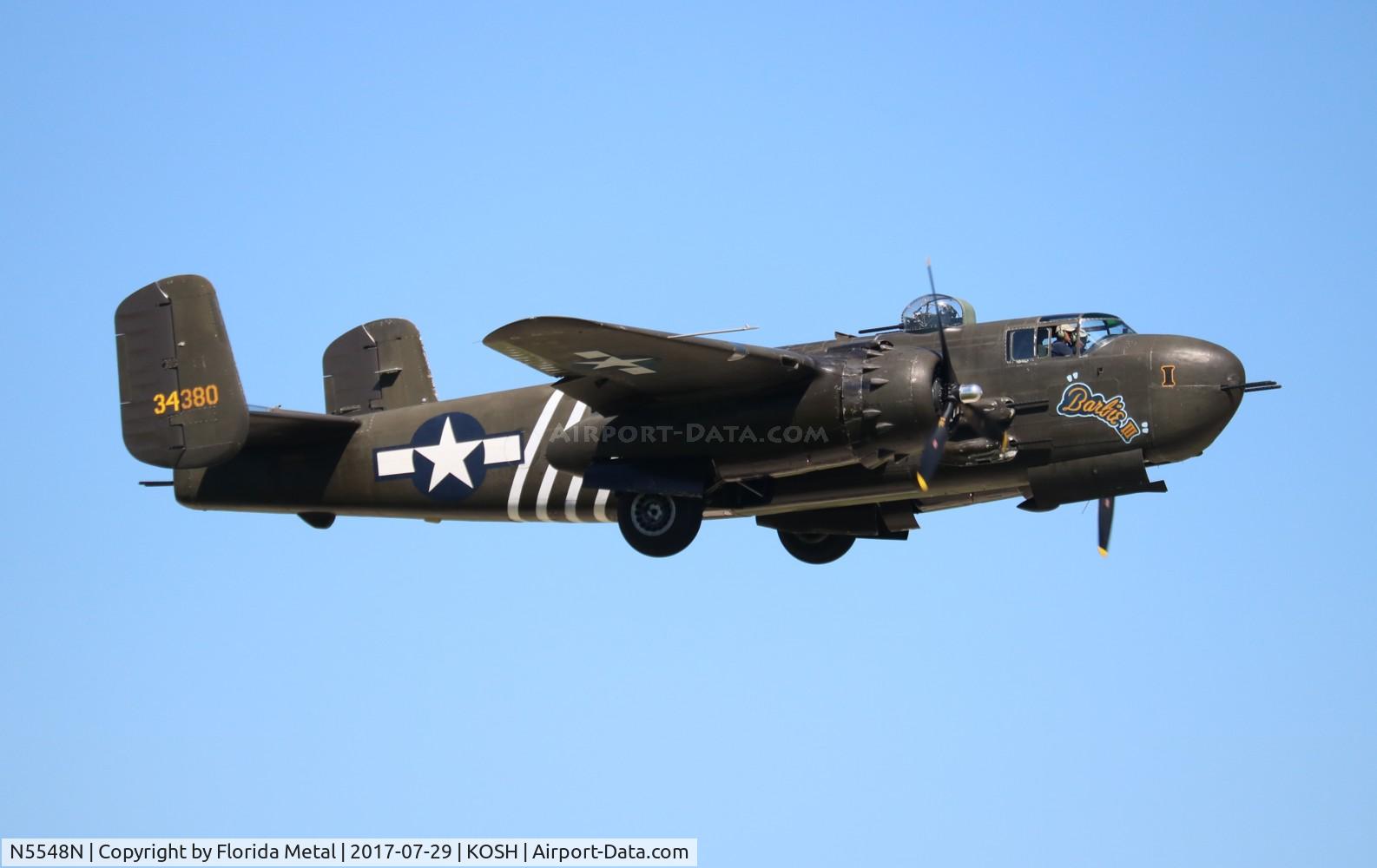 N5548N, 1943 North American B-25H Mitchell C/N 98-21107, EAA OSH 2017
