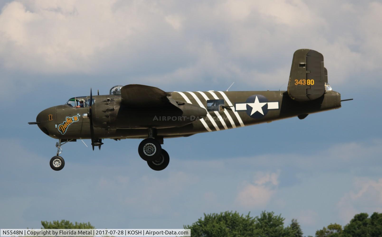 N5548N, 1943 North American B-25H Mitchell C/N 98-21107, EAA OSH 2017