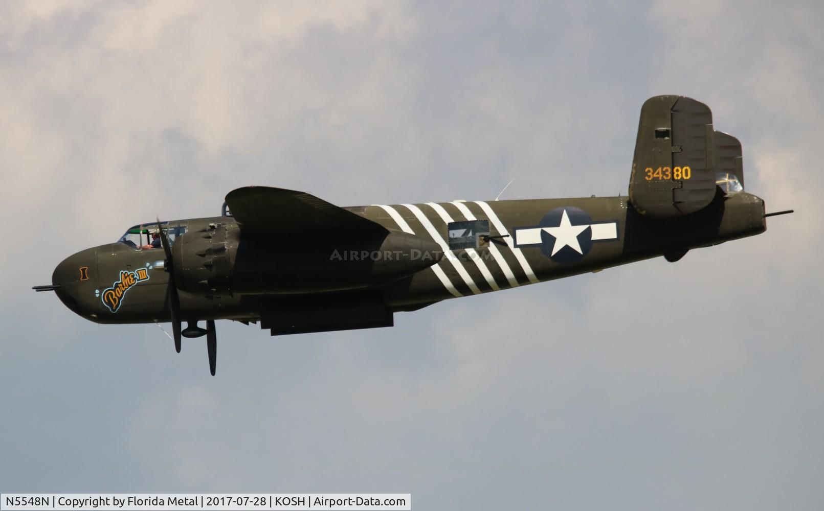 N5548N, 1943 North American B-25H Mitchell C/N 98-21107, EAA OSH 2017