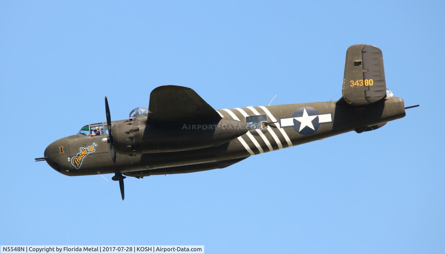 N5548N, 1943 North American B-25H Mitchell C/N 98-21107, EAA OSH 2017