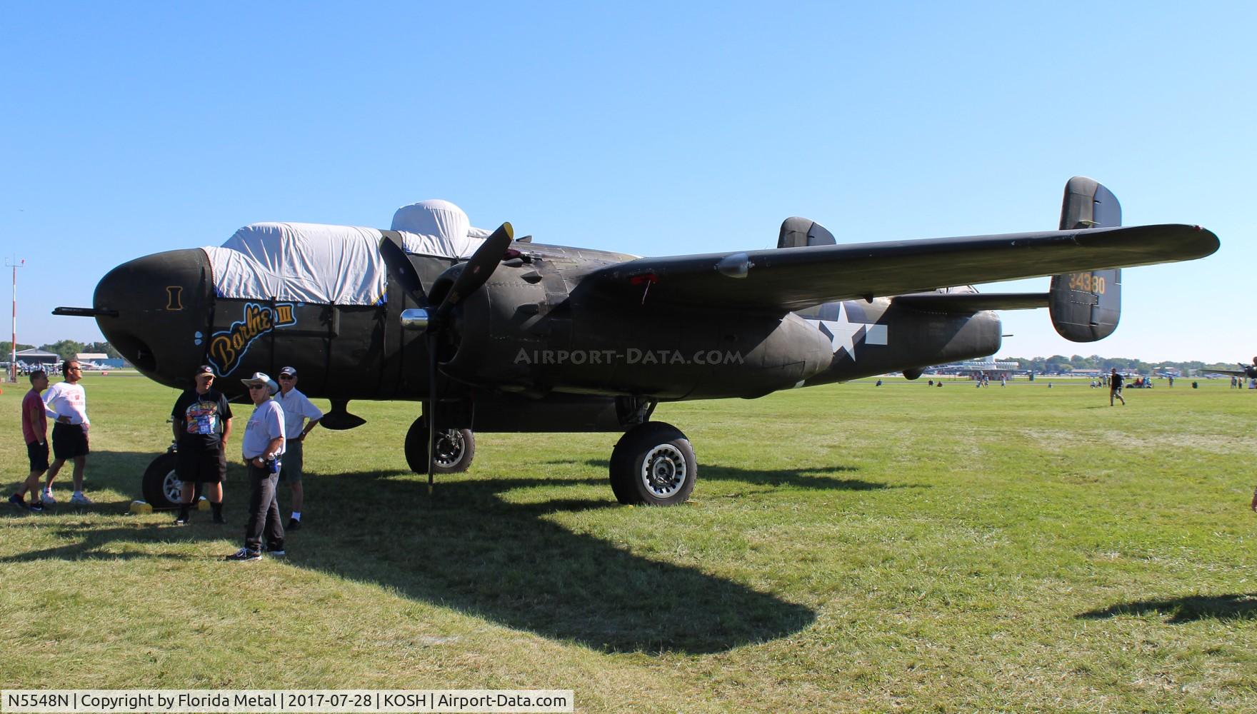 N5548N, 1943 North American B-25H Mitchell C/N 98-21107, EAA OSH 2017
