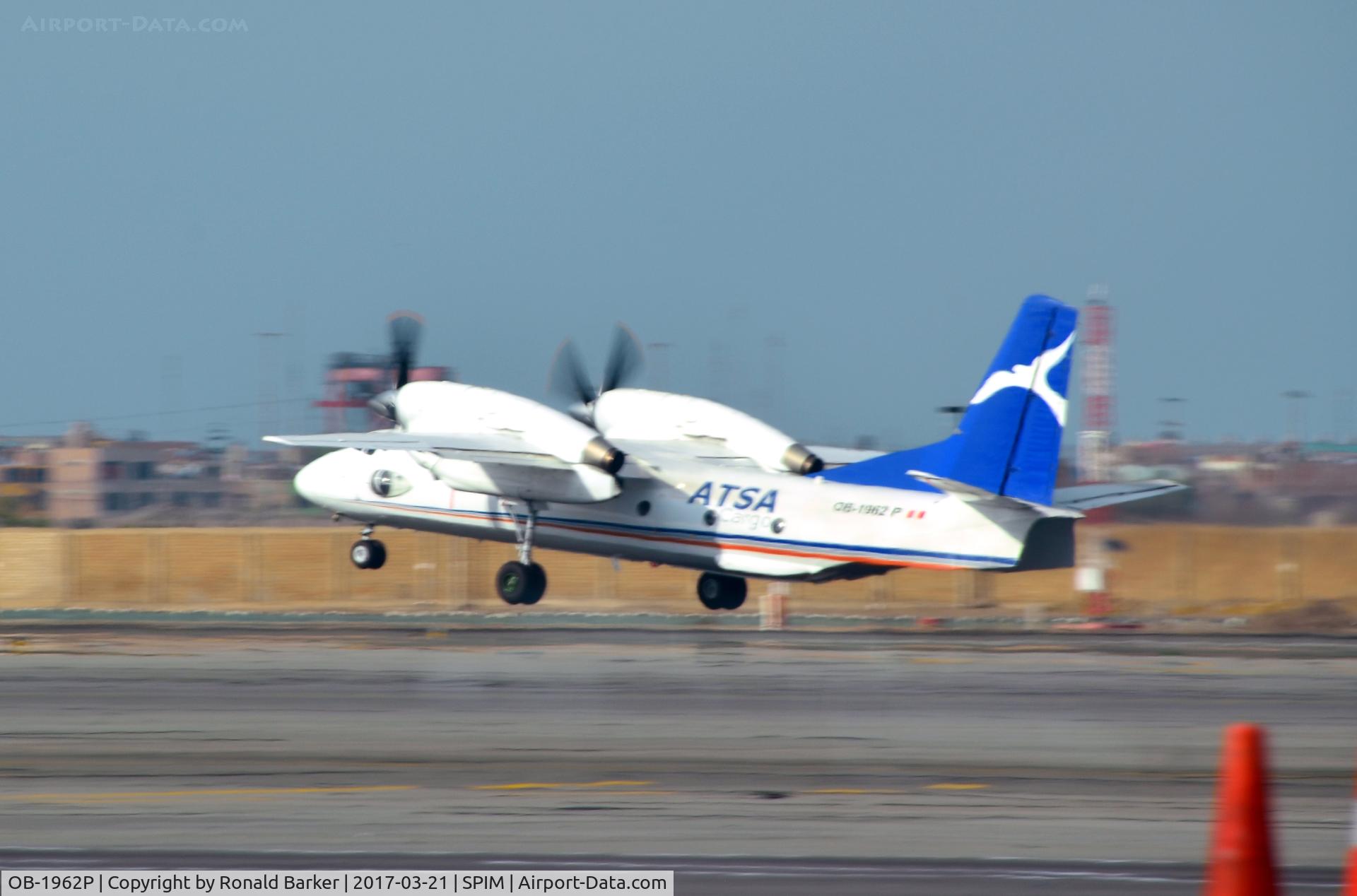 OB-1962P, 1992 Antonov An-32B C/N 2602, Takeoff Lima