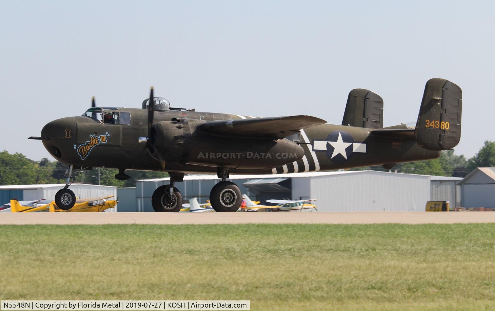 N5548N, 1943 North American B-25H Mitchell C/N 98-21107, EAA OSH 2019