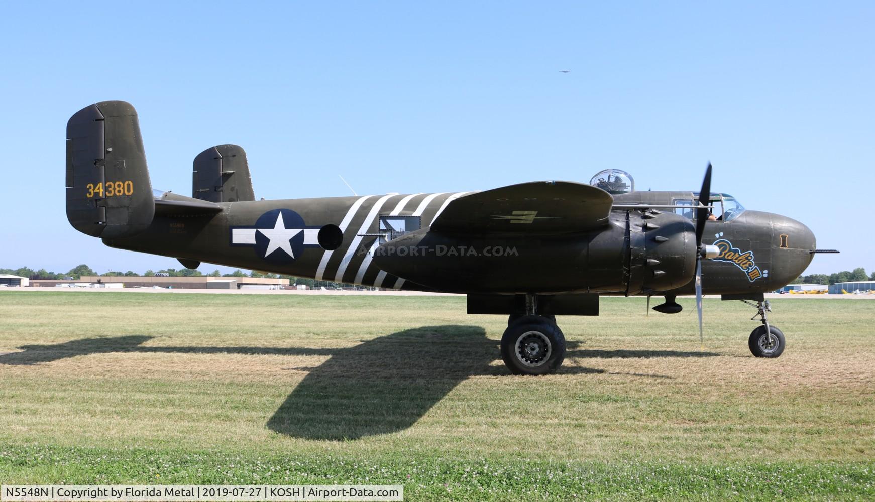 N5548N, 1943 North American B-25H Mitchell C/N 98-21107, EAA OSH 2019