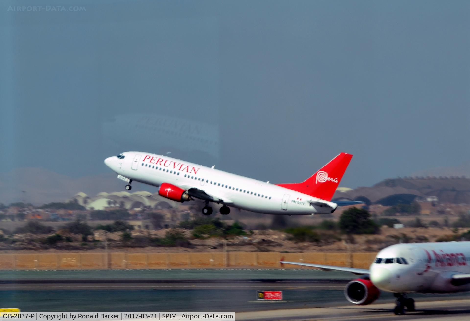 OB-2037-P, 1994 Boeing 737-3Q8 C/N 26296, Takeoff Lima
