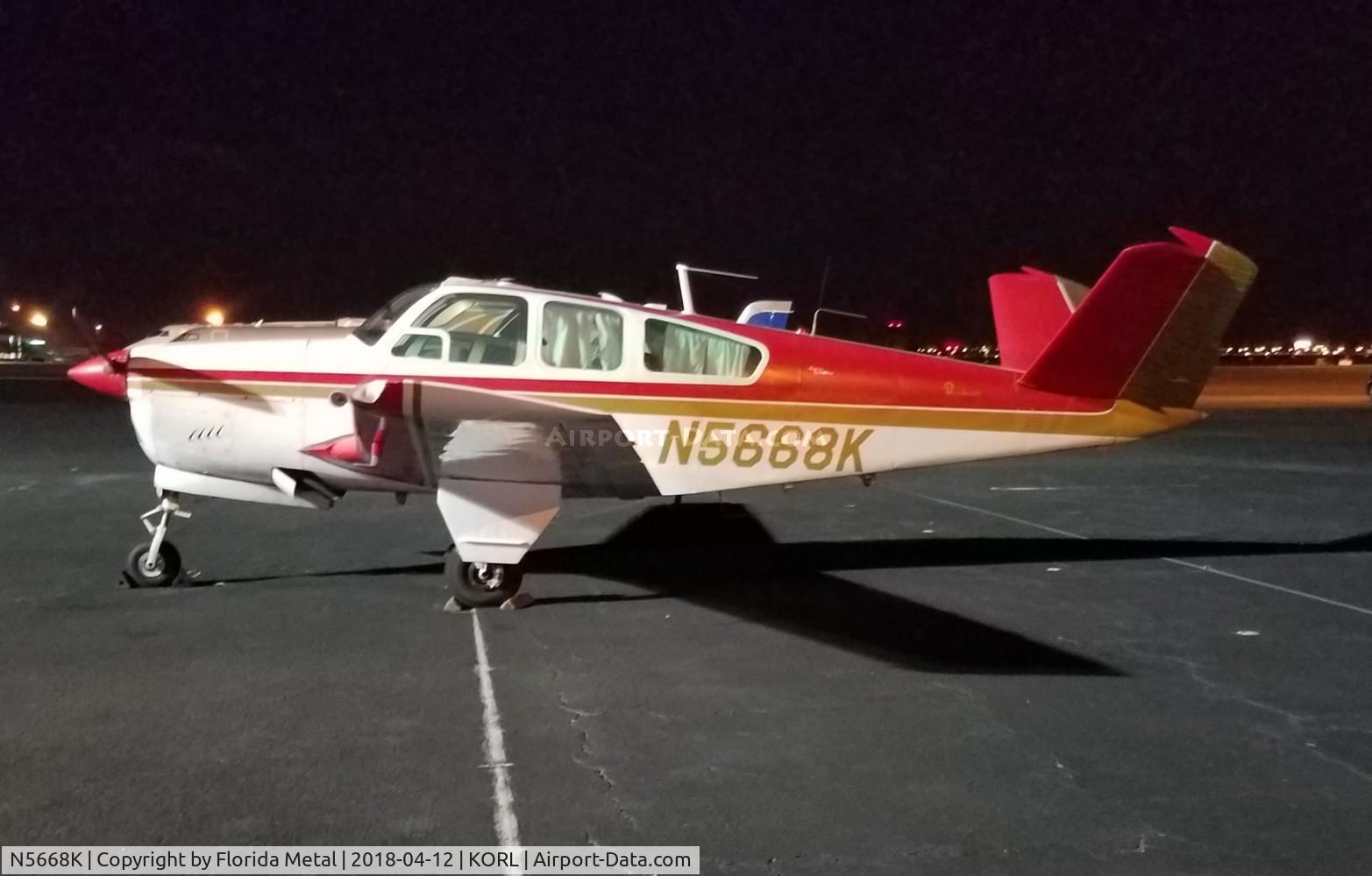 N5668K, 1964 Beech S35 Bonanza C/N D-7601, ORL Spotting 2018