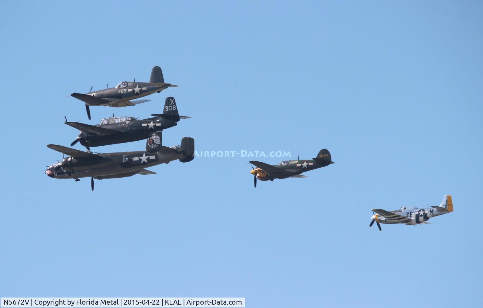 N5672V, 1945 North American B-25J Mitchell Mitchell C/N 108-47686, SNF LAL 2015
