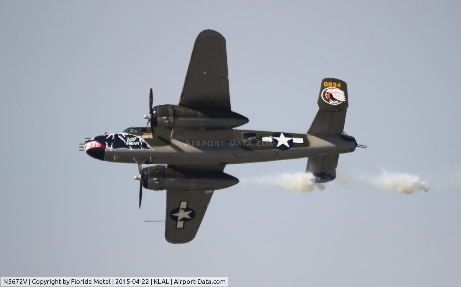 N5672V, 1945 North American B-25J Mitchell Mitchell C/N 108-47686, SNF LAL 2015