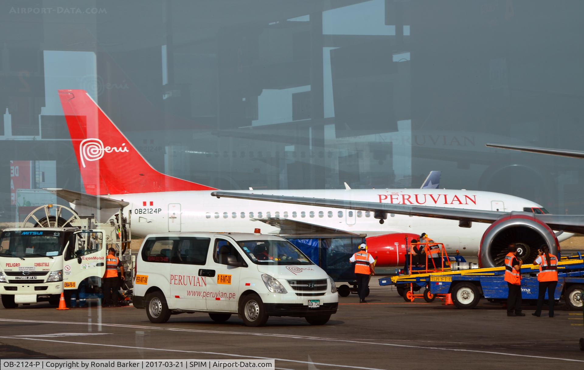 OB-2124-P, 1991 Boeing 737-530 C/N 24944, Parked Lima
