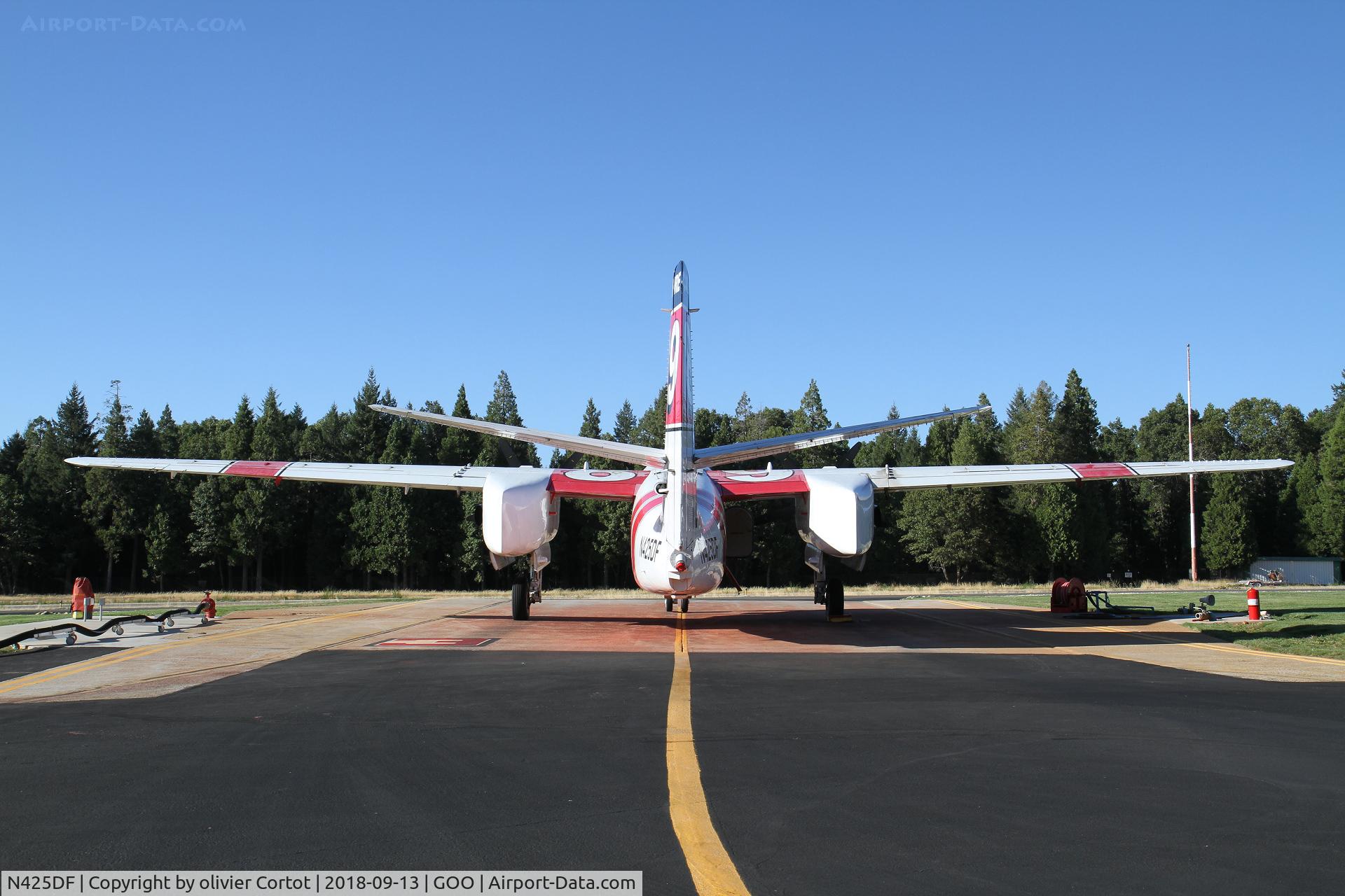 N425DF, 1999 Marsh Aviation S-2F3AT C/N 152825, rear view