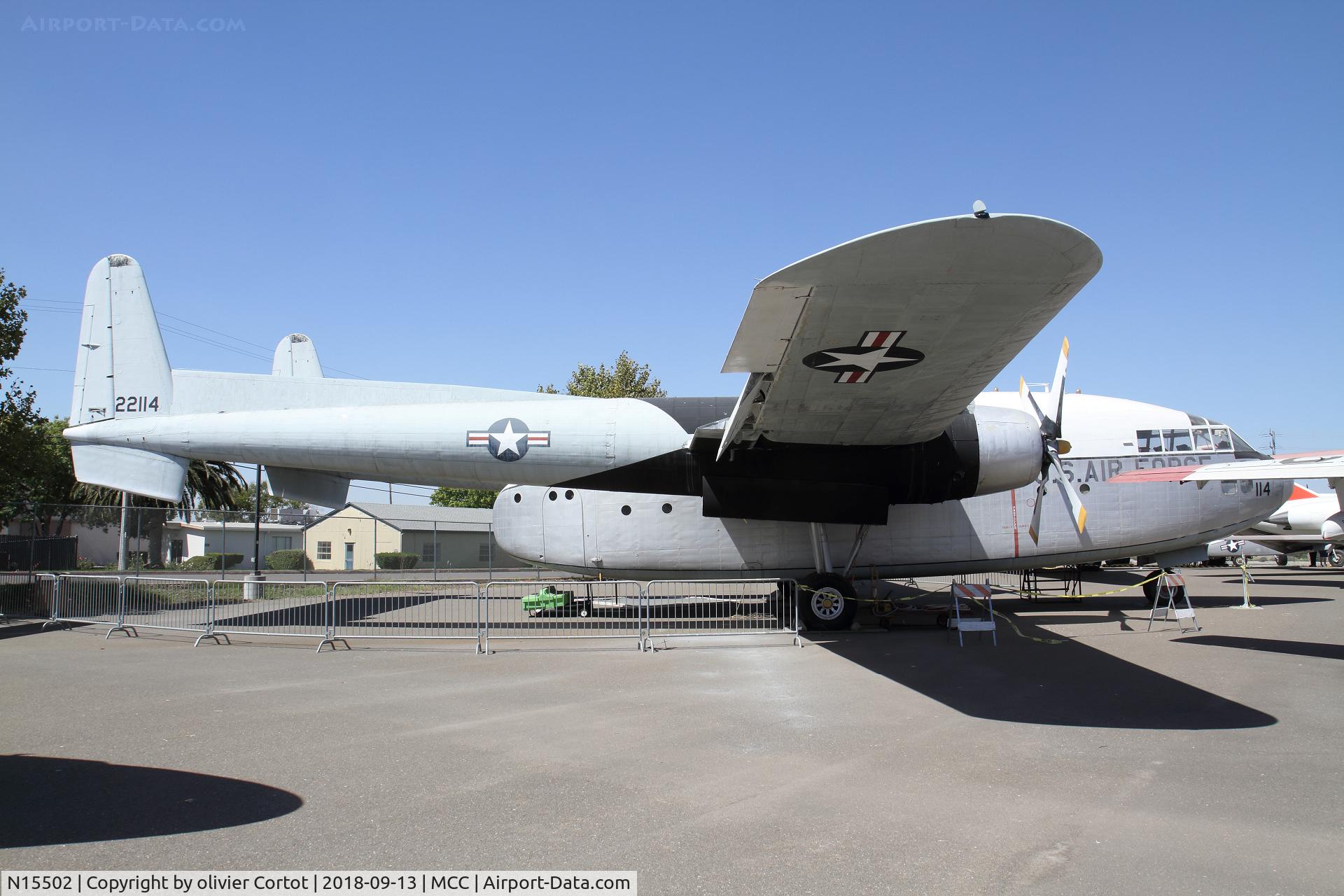 N15502, Fairchild C-119G Flying Boxcar C/N 10825, California air museum