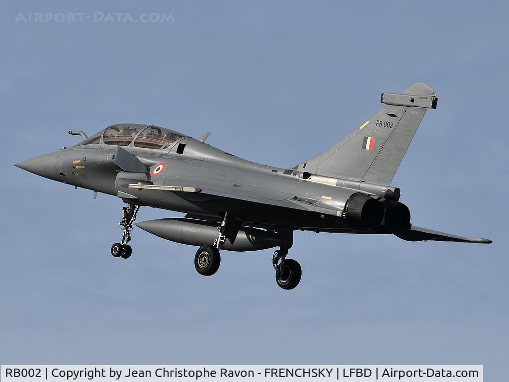 RB002, Dassault Rafale DH C/N 002, Indian Air Force callsign 