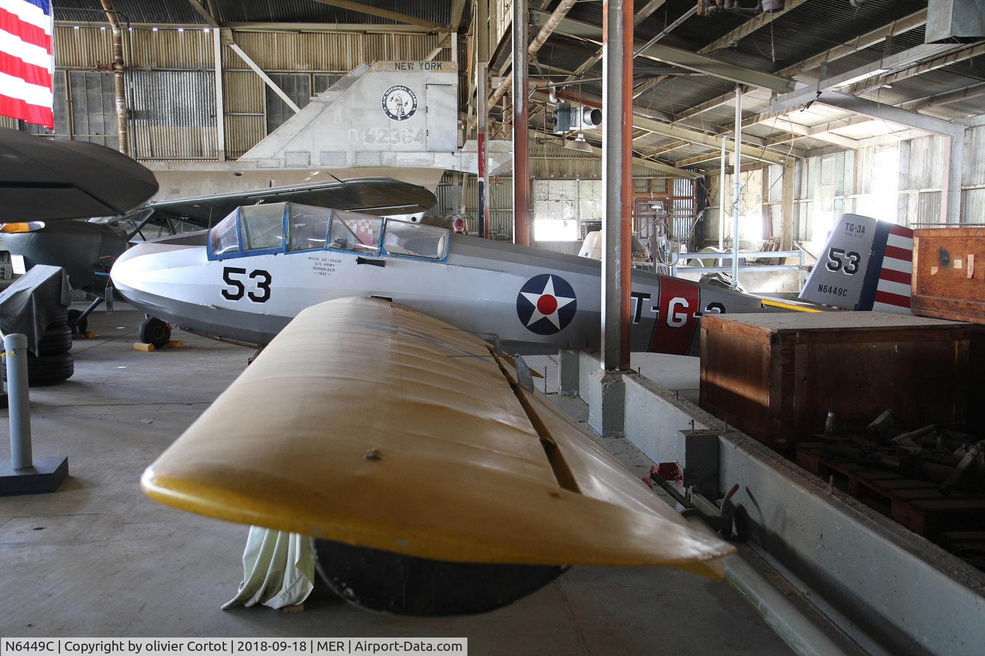N6449C, 1957 Schweizer TG3A C/N 42-53129, castle air museum