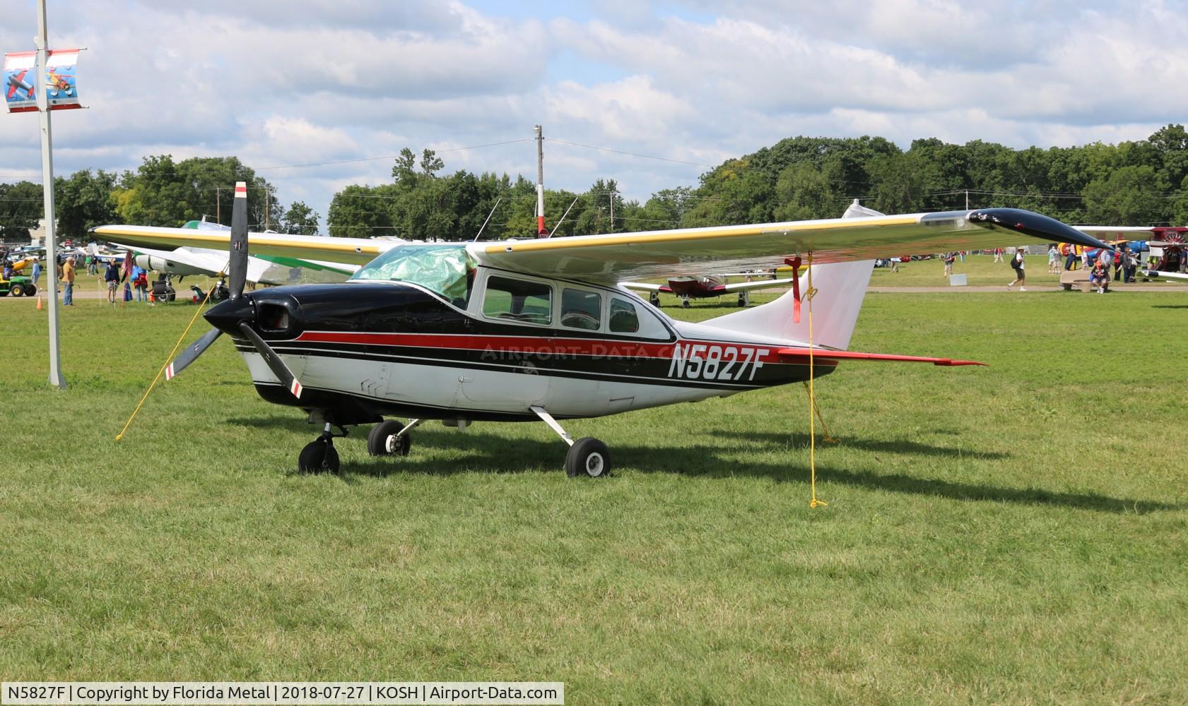 N5827F, 1966 Cessna 210G Centurion C/N 21058827, EAA OSH 2018