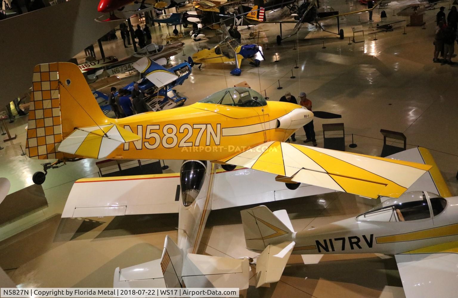 N5827N, 1955 Vans RV-1 C/N 171, EAA Museum 2018