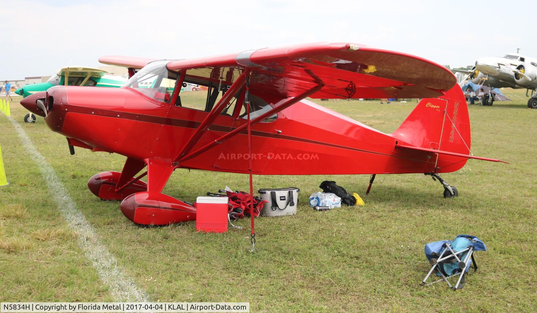 N5834H, 1949 Piper PA-16 Clipper C/N 16-453, SNF LAL 2017