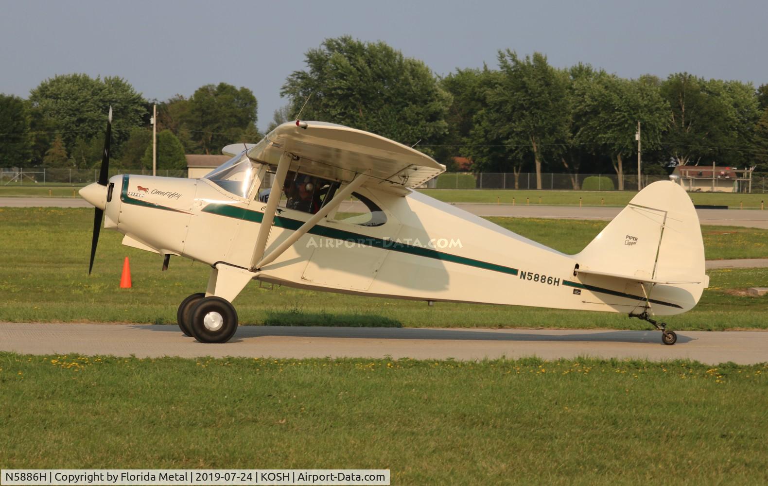 N5886H, 1949 Piper PA-16 Clipper C/N 16-503, EAA OSH 2019