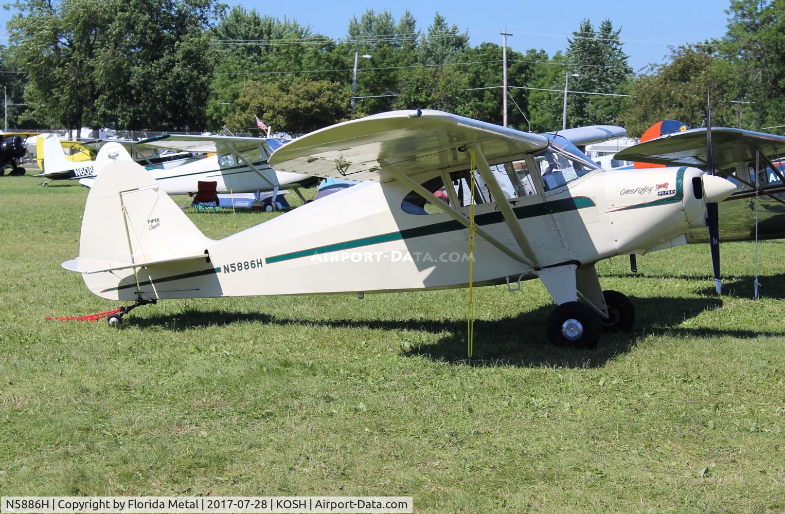 N5886H, 1949 Piper PA-16 Clipper C/N 16-503, EAA OSH 2017