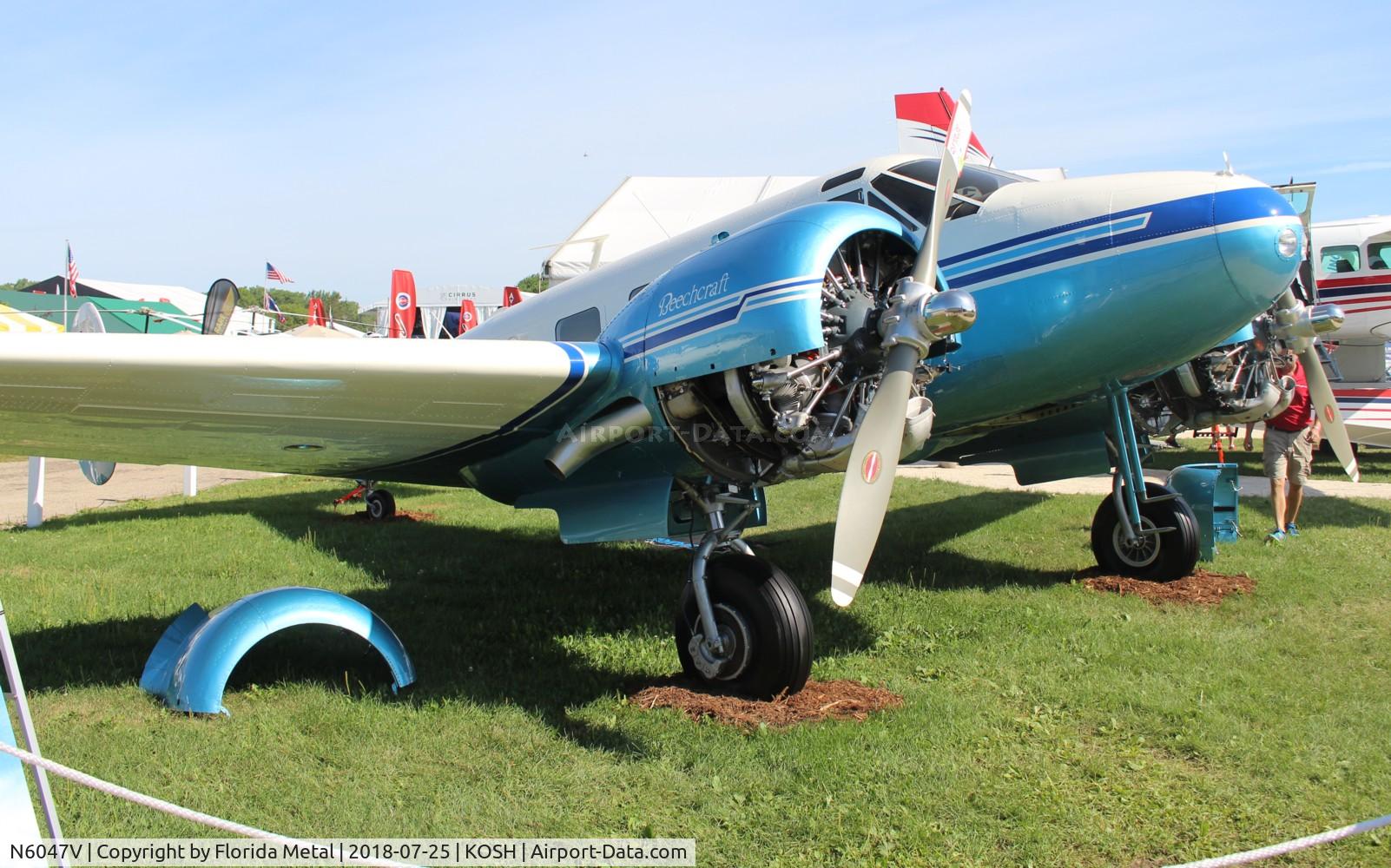 N6047V, 1944 Beech C18S C/N 8151, EAA OSH 2018