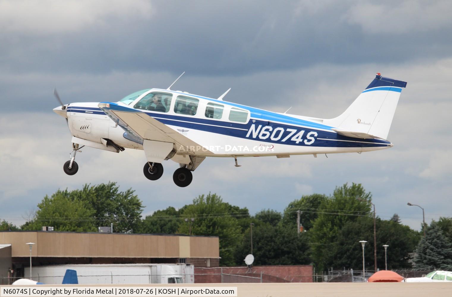 N6074S, 1975 Beech A36 Bonanza 36 C/N E-778, EAA OSH 2018