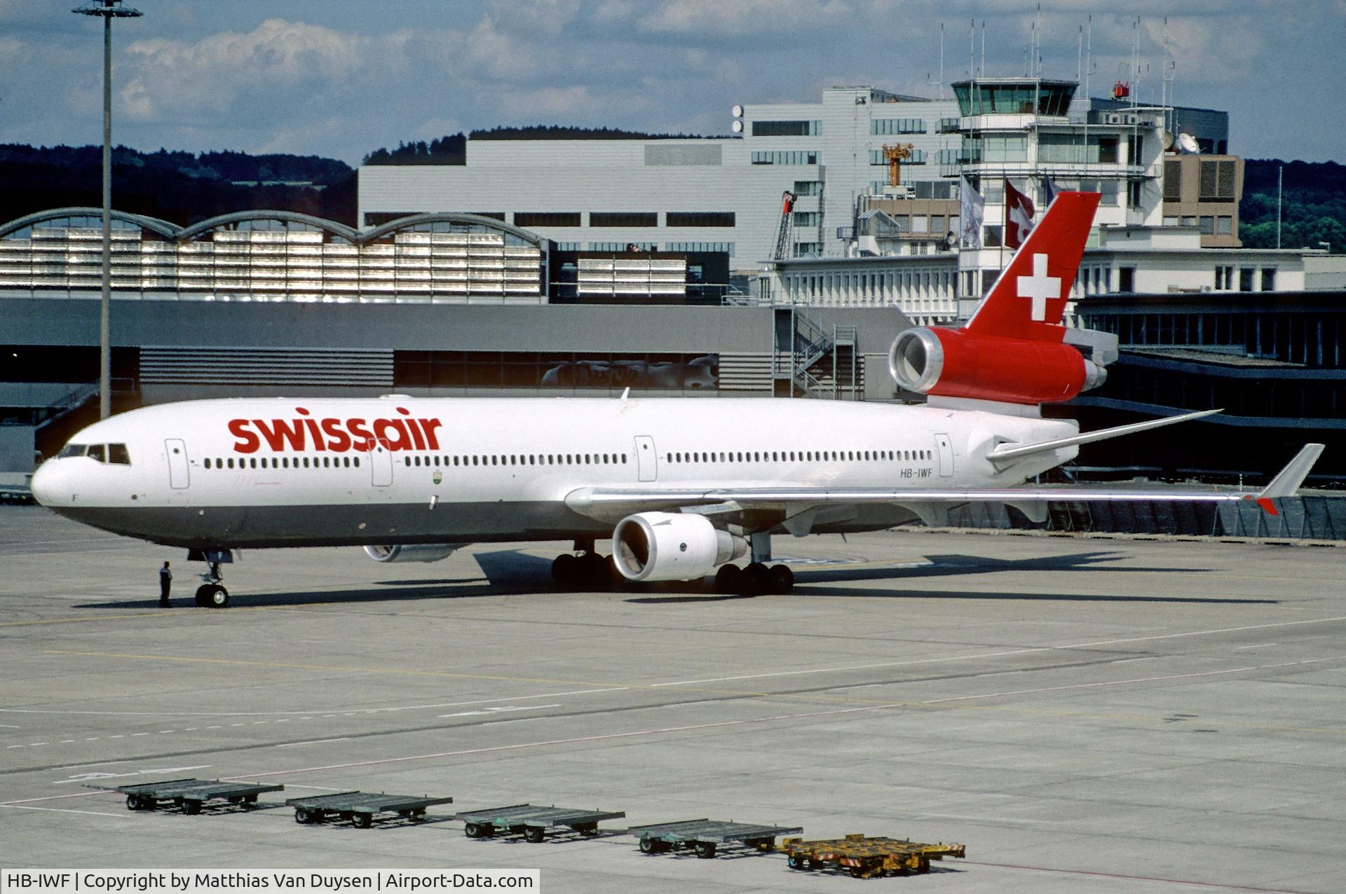 HB-IWF, 1991 McDonnell Douglas MD-11 C/N 48448, HB-IWF shot in July 1998, 2 months before the crash.